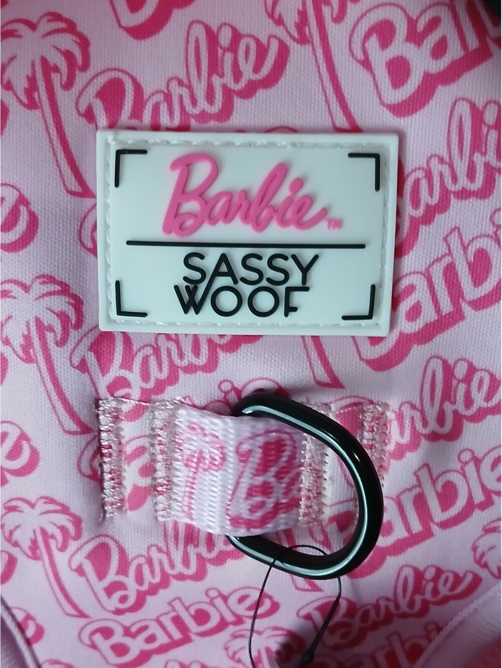 NWT Barbie x Sassy Woof XXL Adjustable Dog Harness Pink Pet Harness Barbiecore - Picture 3 of 7